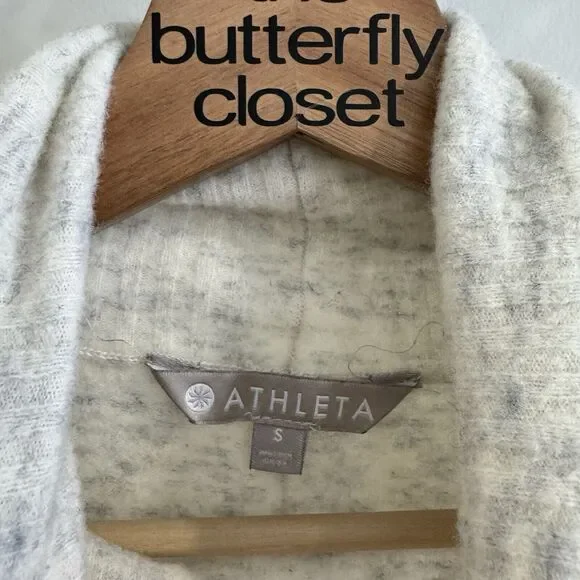 Athleta Transit Pullover Turtleneck Light Grey Heather Small KS - Picture 5 of 5